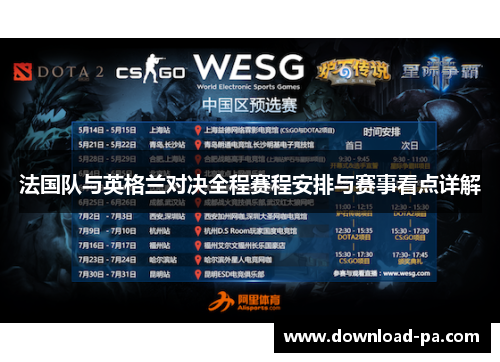 法国队与英格兰对决全程赛程安排与赛事看点详解